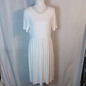 DB Moon White Dress With Pockets
